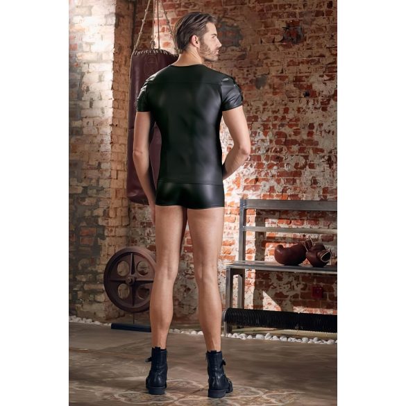 NEK - Mattes Herren-Shirt mit kurzen Ärmeln (schwarz) - XL