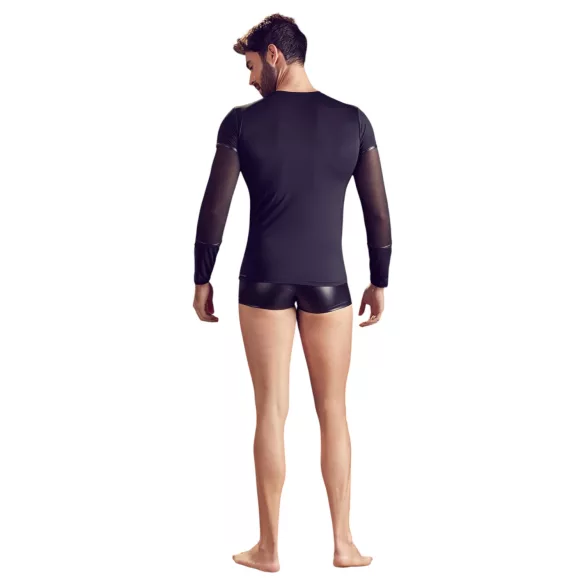 NEK - Langarmshirt mit Kreuzträger für Herren (schwarz) - XL
