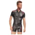 NEK - Herren-Shirt mit roten Einsätzen und Reißverschluss (schwarz) - L