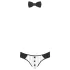 Svenjoyment - Herren Kellner-Tanga-Set (schwarz-weiß) - L