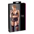 Cottelli Plus Size - Spitzenwäsche-Set (schwarz)
