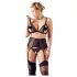 Cottelli Plus Size - Verführerisches Dessous-Set (schwarz) - XXL