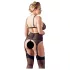 Cottelli Plus Size - Verführerisches Dessous-Set (schwarz) - XXL