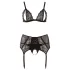 Cottelli Plus Size - Verführerisches Dessous-Set (schwarz) - XXXL