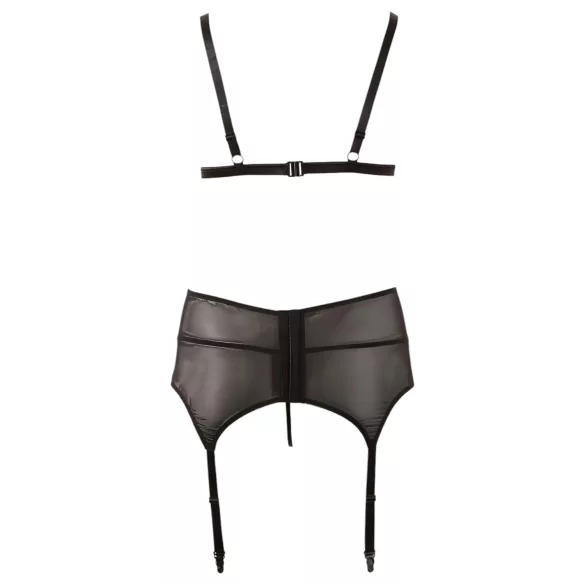 Cottelli Plus Size - Verführerisches Dessous-Set (schwarz) - XXXL