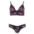 Cottelli - Blumiges Spitzen-BH-Set (lila) - L