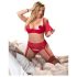 Cottelli Plus Size - Variabeles Dessous-Duo (Rot) - 95D/2XL