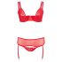 Cottelli Plus Size - Variabeles Dessous-Duo (Rot) - 95D/2XL