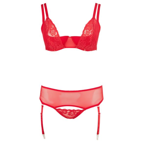 Cottelli Plus Size - Variabeles Dessous-Duo (Rot) - 95E/2XL