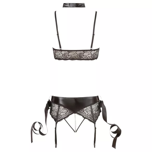 Cottelli Bondage - Spitzenunterwäsche-Set (5-teilig)