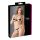 Cottelli - Glänzendes besticktes BH-Set (Schwarz) - L