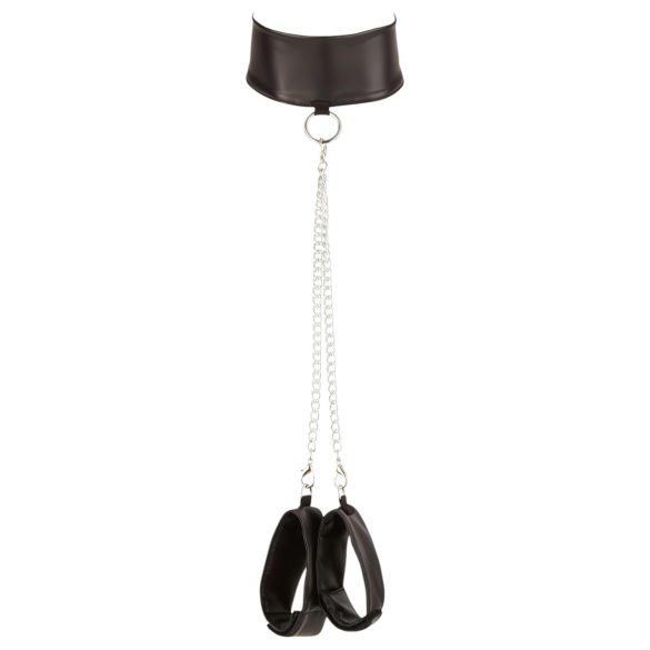 Cottelli Bondage - Glänzendes Spitzenwäsche-Set (4-teilig)