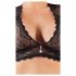Cottelli Plus Size - Strass, Spitze Dessous-Set (Schwarz) - 2XL