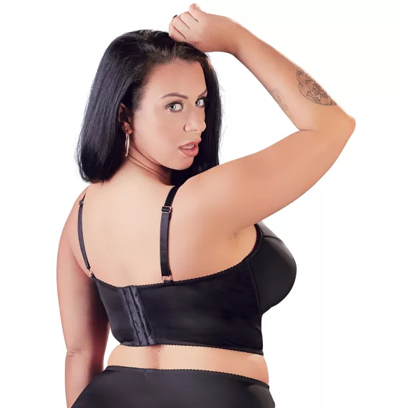 Cottelli Plus Size - Spitzen-BH mit Trägern (schwarz)
