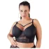 Cottelli Plus Size - Spitzen-BH mit Trägern (schwarz) - 85E