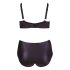 Cottelli Plus Size - Kreuzträger-BH und Slip (Schwarz) - 85E/L