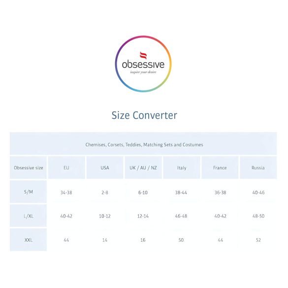 Obsessive 818-SEG-1 - Strass-Unterwäsche-Set (schwarz)