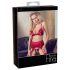 Abierta Fina - Funkelndes Kettendessous-Set (Rot)