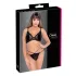 Cottelli - Transparenter, spitzenbesetzter BH-Set (schwarz) - M