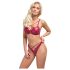 Cottelli Party - Glänzendes BH-Set (Rot) - 85B/L