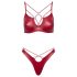 Cottelli Party - Glänzendes BH-Set (Rot) - 85B/L