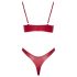 Cottelli Party - Glänzendes BH-Set (Rot) - 85B/L
