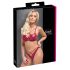 Cottelli Party - Glänzendes BH-Set (Rot) - 85B/L