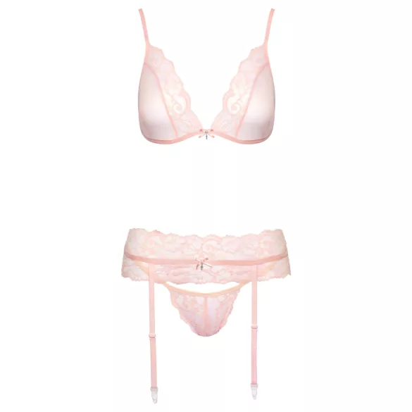 Kissable - spitzen Dessous-Set (Rosa)