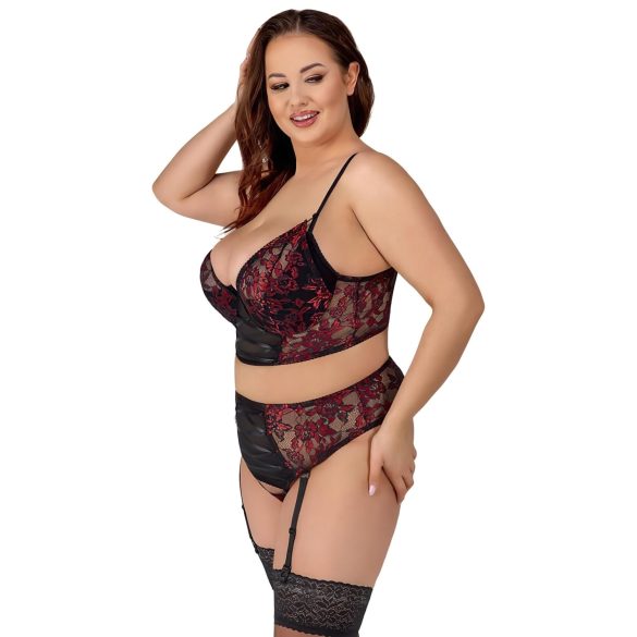 Cottelli Plus Size - BH-Set (rot)