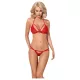 Obsessive 838-SET-3 - Rotes Spitzen-BH-Set mit Riemen