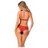 Obsessive Atenica - Rotes Kreuzträger-Dessous-Set - M/L