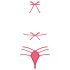 Obsessive Giftella - Schleifen Lingerie-Set (Rot)