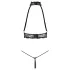 Abierta Fina - Offenes Kettendessous-Set (Schwarz)