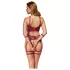 Cottelli Bondage - Kreuzträger-BH-Set (Rot) - L