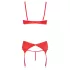 Cottelli - Herz-Offene Hebe-BH-Set (Rot) - 85C/L