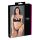 Cottelli - Riemen-BH & String mit Ringen (schwarz)