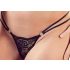 Cottelli - Riemen-BH & String mit Ringen (schwarz) - 85C/L