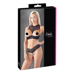 Cottelli - Offenes BH-Set (Schwarz)