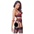 Cottelli Bondage - Mattes BH-Set mit Spitze (rot) - L