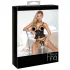 Abierta Fina - offener String und Korsett (schwarz) - L