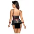 Cottelli Bondage - glänzendes Set mit Handfesseln (schwarz) - 80B/M