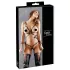 Cottelli Bondage - Glänzendes Körpergeschirr Bikini (schwarz) - XL