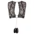 Cottelli Bondage - Spitzen‑Dessous-Set + Handschellen (4-teilig)