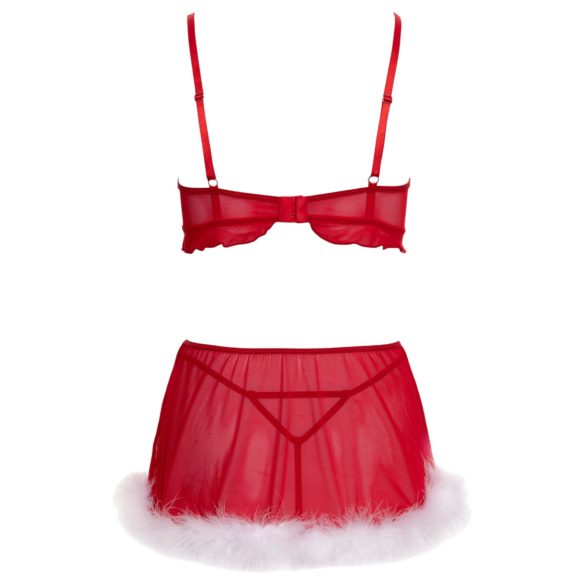 Cottelli - Weihnachts-Dessous-Set (rot)