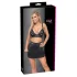 Cottelli - Kunstleder-Top und Minirock-Set (schwarz) - M