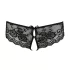 Cottelli - Spitzen-Slip mit Schleife und offenem Schritt (schwarz) - M