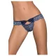 Obsessive Auroria - Schleifenverzierte Damen-Slips (Blau) - L/XL