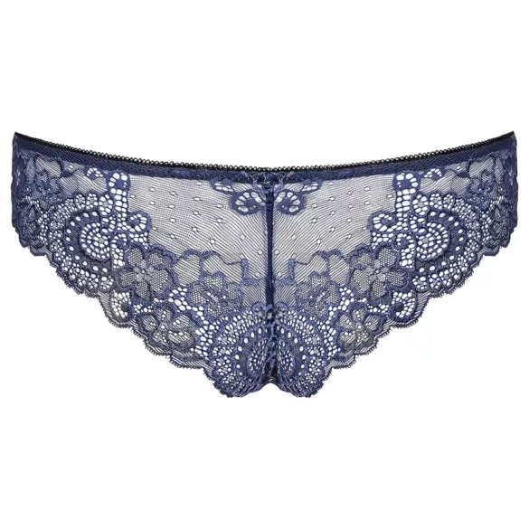 Obsessive Auroria - Schleifenverzierte Damen-Slips (Blau) - L/XL