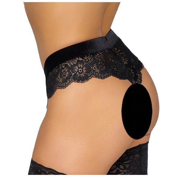 Cottelli Party - Spitzenslip mit Kette (schwarz)