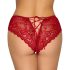 Cottelli - offener Spitzen-Slip (rot) - M